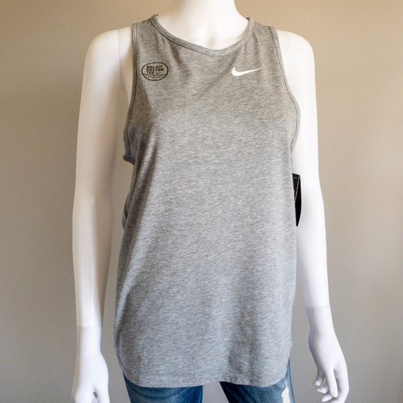 Nike Tops - Nike Logo Dri Fit Sleeveless Tomboy Tank Top